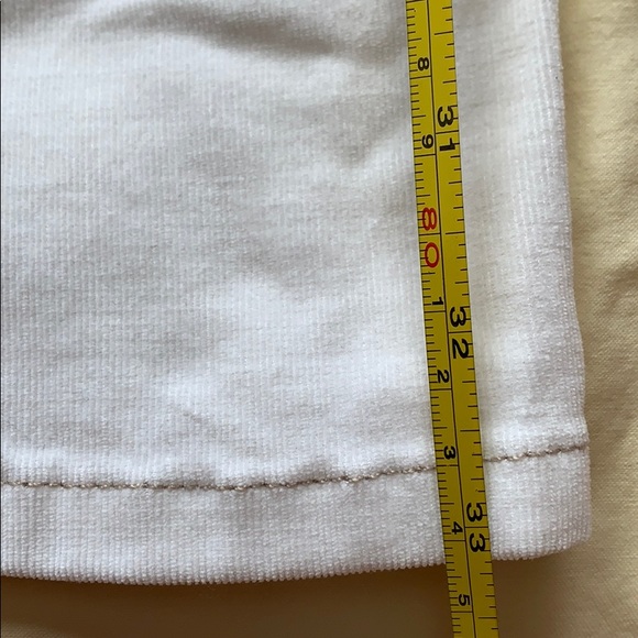 BEBE WHITE  CORDUROY   STRECH FLARE PANTS - Picture 6 of 6